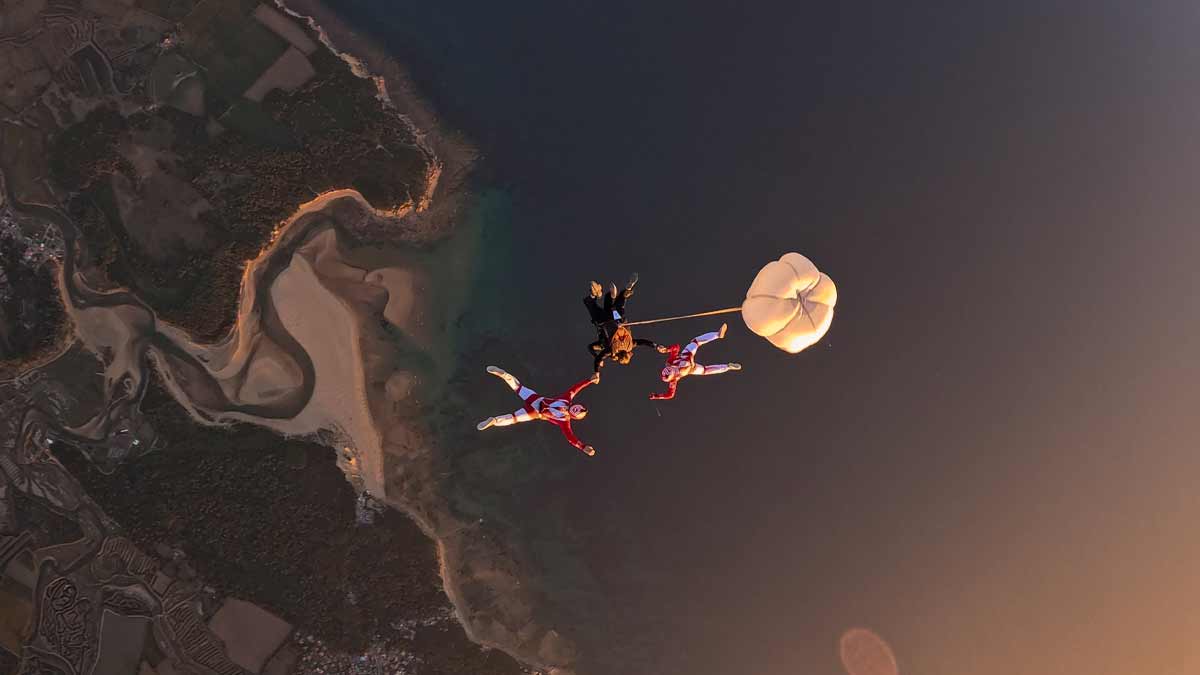 Atterrissage sur une plage en Vendée