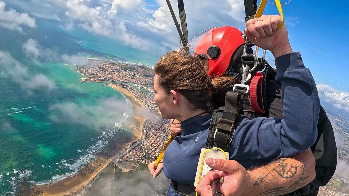 Caméra d’action filmant un saut